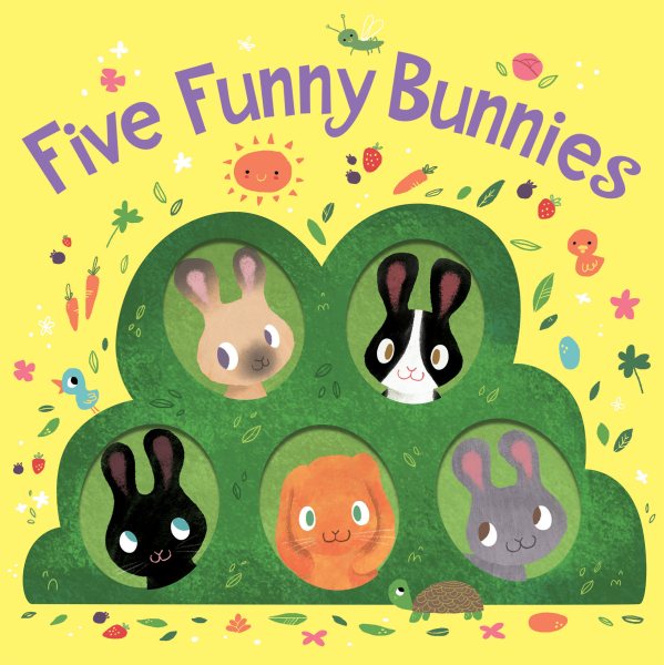 Five Funny Bunnies Board Book: An Easter And Springtime Book For Kids cover