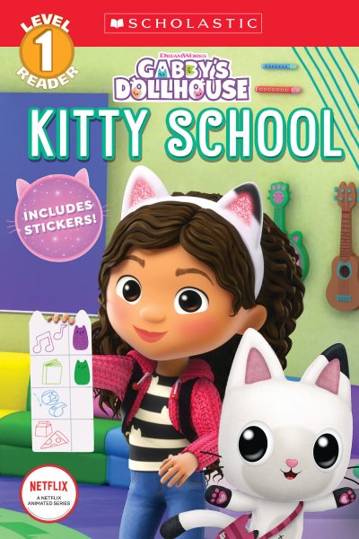 Kitty School (Gabby's Dollhouse: Scholastic Reader, Level 1) cover