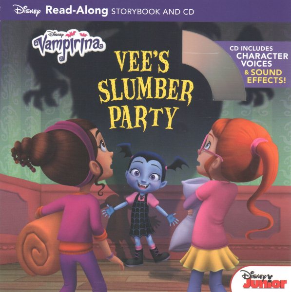Vampirina Read-Along Book and CD Vee's Slumber Party (Read-Along Storybook and CD) cover