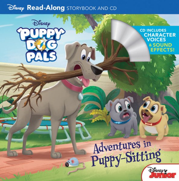 Puppy Dog Pals Read-Along Storybook and CD Adventures in Puppy-Sitting cover
