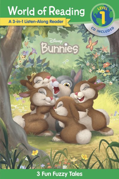 World of Reading: Disney Bunnies 3-in-1 Listen-Along Reader-Level 1: 3 Fun Fuzzy Tales