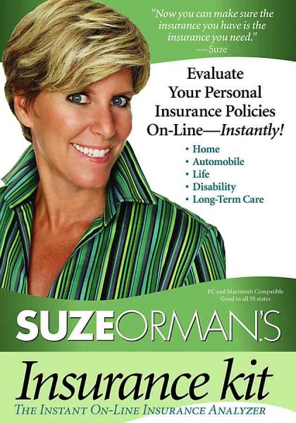 Suze Orman's Insurance Kit: Evaluate Your Personal Insurance Policies On-Line - Instantly! cover
