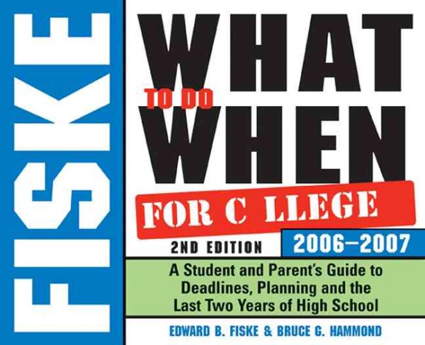 Fiske What to Do When for College 2E cover