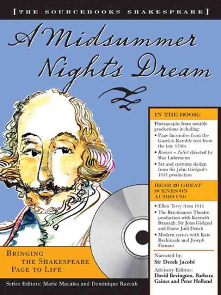 A Midsummer Night's Dream (Sourcebooks Shakespeare; Book & CD) cover