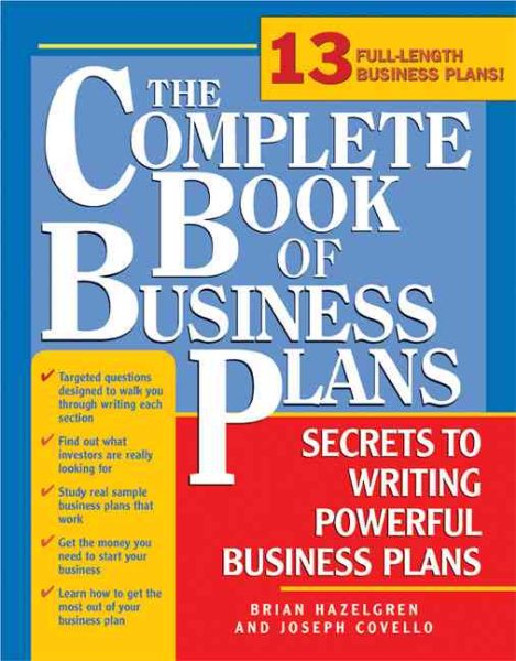 The Complete Book of Business Plans: Simple Steps to Writing Powerful Business Plans cover
