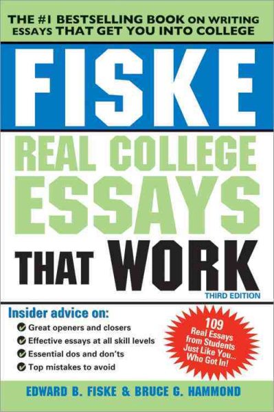 Fiske Real College Essays that Work, 3E cover