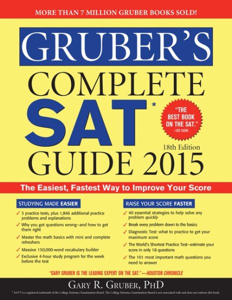 Gruber's Complete SAT Guide 2015 cover