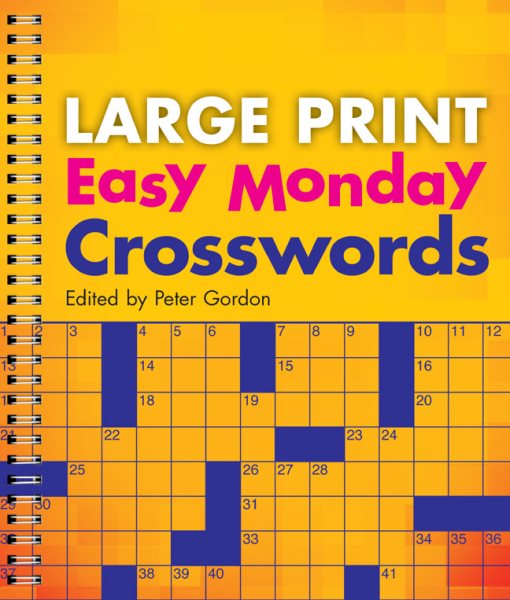 Large Print Easy Monday Crosswords (Large Print Crosswords) cover