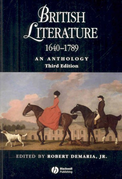 British Literature 1640-1789: An Anthology