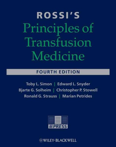 Rossi's Principles of Transfusion Medicine cover