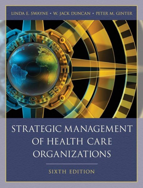 Strategic Management of Health Care Organizations cover