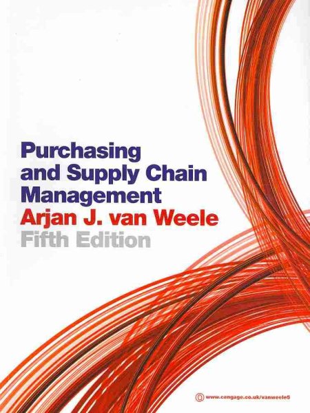 Purchasing and Supply Chain Management: Analysis, Strategy, Planning and Practice cover