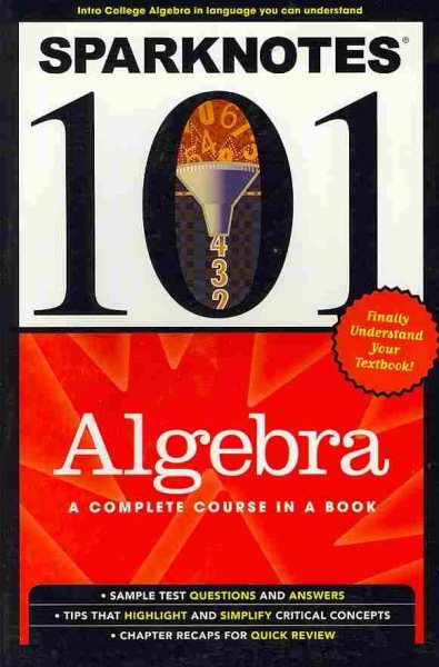 Sparknotes 101: Algebra cover