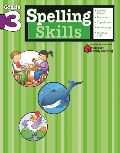 Spelling Skills: Grade 3 (Flash Kids Harcourt Family Learning) cover