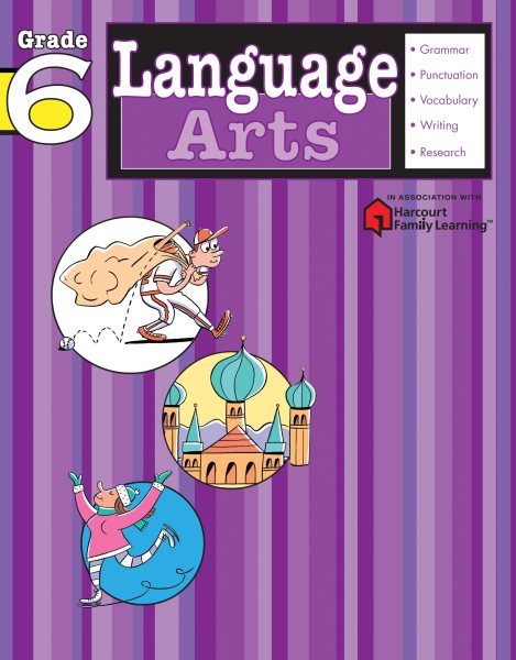 Language Arts: Grade 6 (Flash Kids Harcourt Family Learning) cover