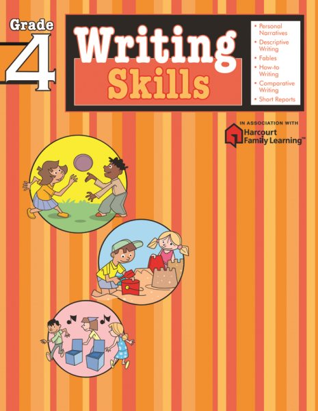 Writing Skills: Grade 4 (Flash Kids Harcourt Family Learning) cover
