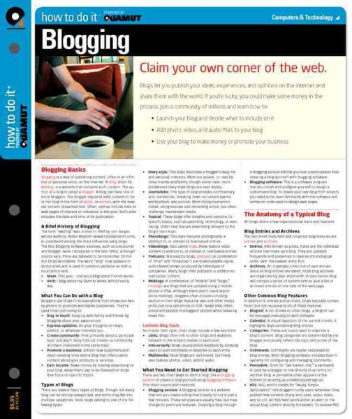 Blogging (Quamut) cover