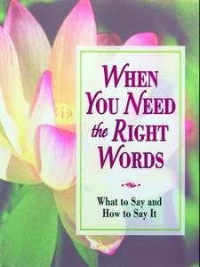 When You Need the Right Words cover