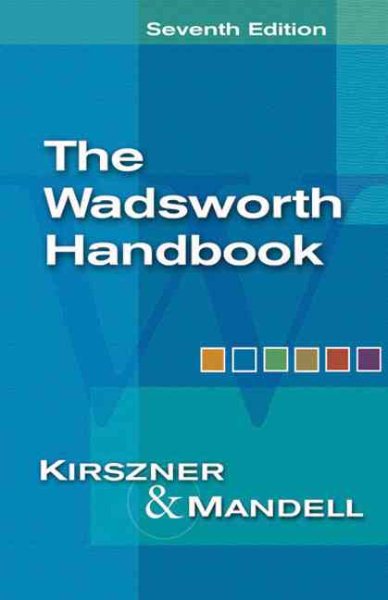 The Wadsworth Handbook (with InfoTrac) (Available Titles CengageNOW) cover
