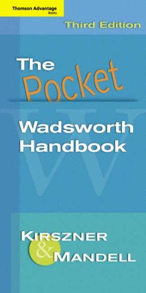 Cengage Advantage Books: The Pocket Wadsworth Handbook (Thomson Advantage Books) cover