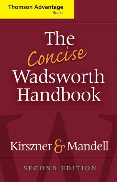 The Concise Wadsworth Handbook (Cengage Advantage Books) cover