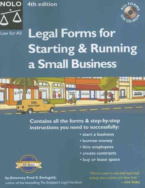 Legal Forms for Starting & Running a Small Business (Book with CD-Rom)