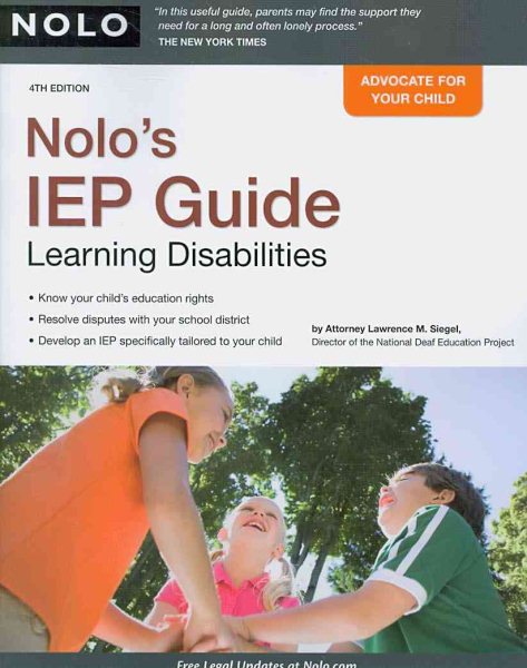 NOLO's IEP Guide: Learning Disabilities cover