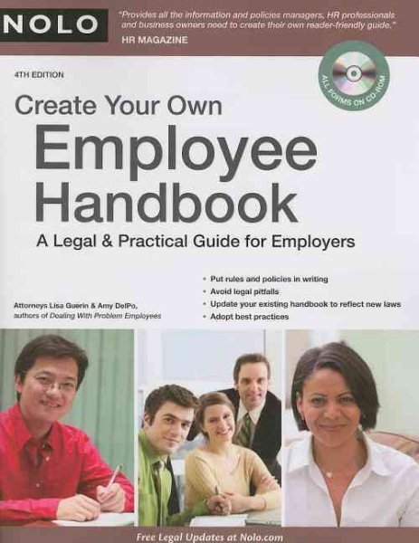 Create Your Own Employee Handbook: A Legal & Practical Guide cover