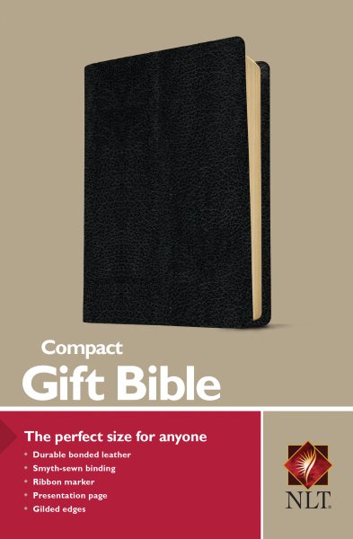 Compact Gift Bible NLT (Bonded Leather, Black) cover