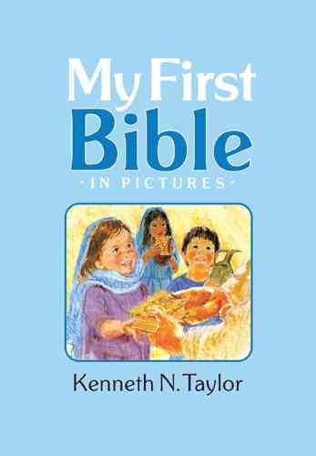 My First Bible in Pictures, Baby Blue cover