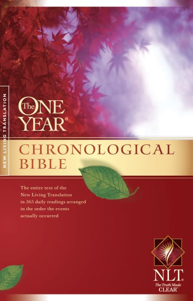 The One Year Chronological Bible NLT (Softcover) cover