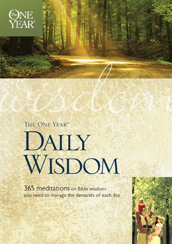 The One Year Daily Wisdom (One Year Book) cover