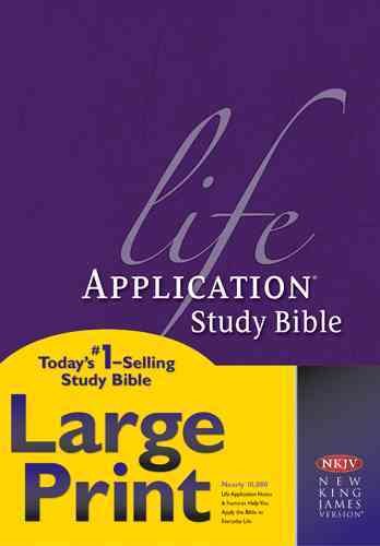 NKJV Life Application Study Bible, Second Edition, Large Print (Red Letter, Hardcover) cover