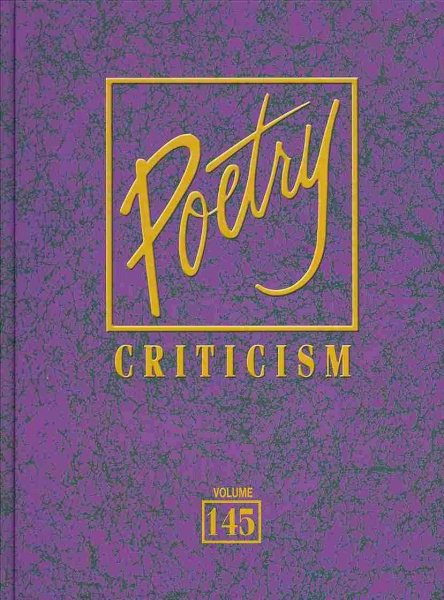 Poetry Criticism (Poetry Criticism, 145) cover