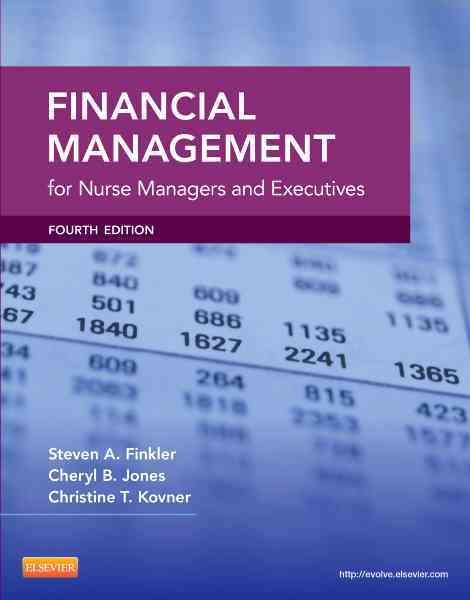 Financial Management for Nurse Managers and Executives (Finkler, Financial Management for Nurse Managers and Executives) cover