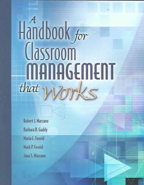 A Handbook for Classroom Management that Works cover