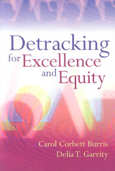 Detracking for Excellence and Equity cover