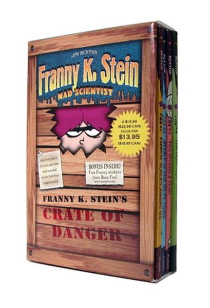 Franny K. Stein's Crate of Danger: Lunch Walks Among Us; Attack of the 50-Ft. Cupid; The Invisible Fran; The Fran That Time Forgot (Franny K. Stein, Mad Scientist) cover