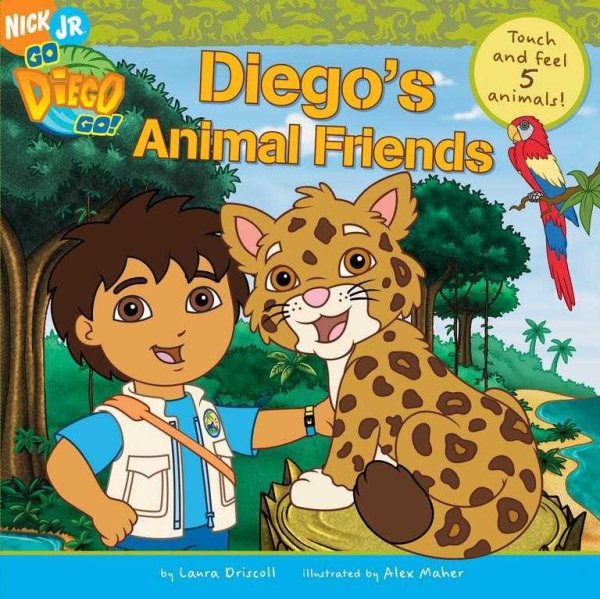 Diego's Animal Friends Touch & Feel 5 Animals (Go, Diego, Go) cover