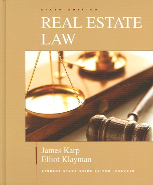 Real Estate Law, Sixth Edition cover