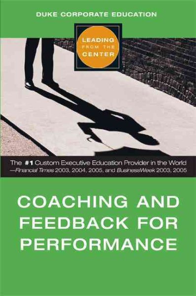 Coaching and Feedback for Performance (Leading from the Center) cover
