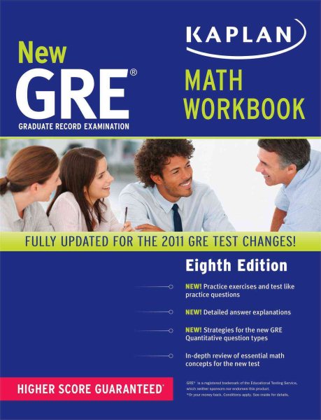 New GRE Math Workbook (Kaplan GRE) cover