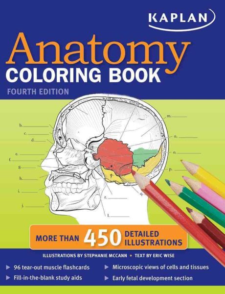 Kaplan Anatomy Coloring Book cover