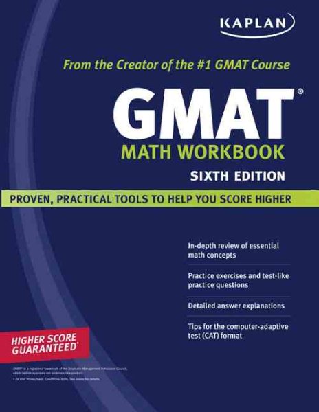 Kaplan GMAT Math Workbook cover