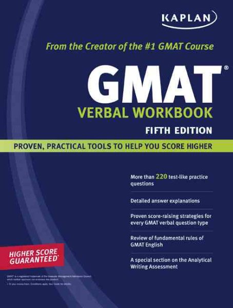 Kaplan GMAT Verbal Workbook cover