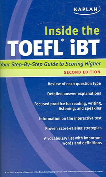 Inside the TOEFL iBT cover