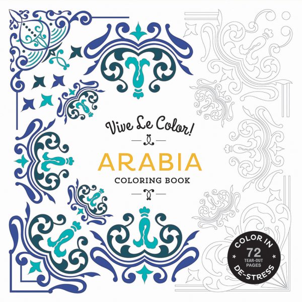 Vive Le Color! Arabia (Adult Coloring Book): Color In; De-stress (72 Tear-out Pages)