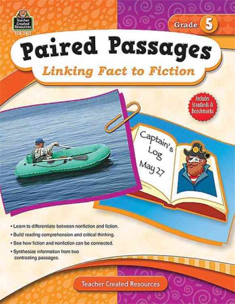 Teacher Created Resources Paired Passages: Linking Fact to Fiction Book, Grade 5