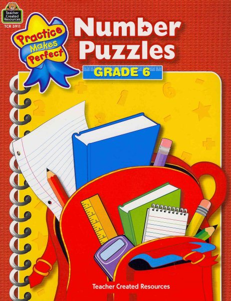Number Puzzles Grade 6 (Practice Makes Perfect) cover