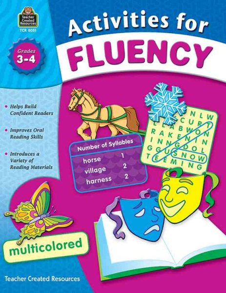 Activities for Fluency, Grade 3-4 cover